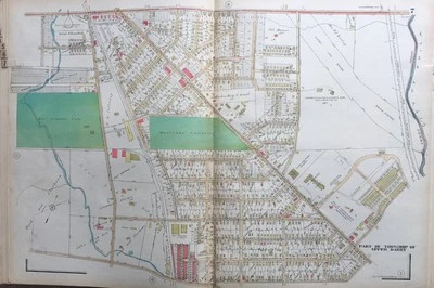 1929 DELAWARE COUNTY PA, UPPER DARBY TOWNSHIP MONTROSE CEMETERY PLAT ATLAS MAP - Image 1 of 3