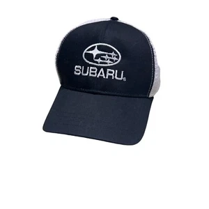 Gorra de béisbol SUBARU Trucker consciente Subaru Adventure malla Snapback blanco y negro - Imagen 1 de 7