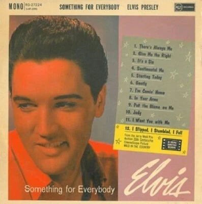 ELVIS PRESLEY Something For Everybody Vinyl Record Album LP RCA 1961 & Mono 1st - Image 1 of 4