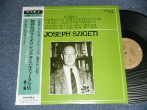 JOSEPH SZIGETI J.S. BACH Japan 1985 LP+Obi Six Sonatas And Partitas For Violin  - Picture 1 of 4