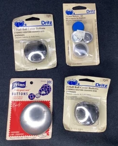 Prims & Dritz Craft Cover Buttons Kits New In Package 1 1/8” -1 7/8” & 3” - Picture 1 of 2