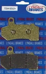 Pastillas de freno Lyndall Brakes Gold Plus Racing - delanteras y traseras 7254-G Harley Davidson - Imagen 1 de 2