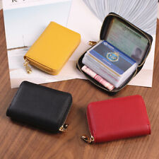 New 26 Slot Cards Holders PU Business Bank Credit Bus ID Card Holder Coin Po ❤OF