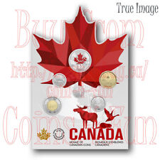 2023 Mosaic of Canadian Icons 6-Coin Gift Card Set - $2, $1, 25c, 50c, 10c, 5c