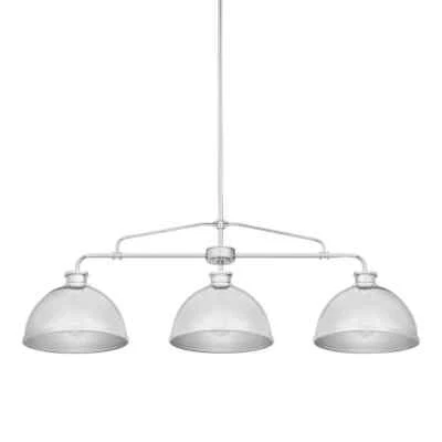 Hampton Bay Tallulah 3-Light Chrome Dining Room Chandelier Linear Kitchen Light - Image 1 of 4