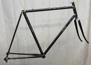 Cinelli Super Corsa Frameset 56cm C-T Black Frame #82273 - Picture 1 of 21