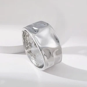 Nuevo 2 PK Mujeres/Niñas Gruesas Pulseras Brazalete Ancho Abierto Envío Rápido - Imagen 1 de 8