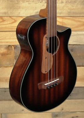 Ibanez AEGB24FE Acoustic/Electric Bass Mahogany Sunburst - Image 1 of 4