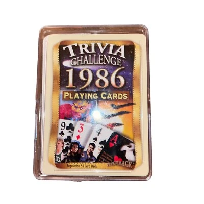 Flickback 1986 Trivia Playing Cards: Trivia Deck And Playing Cards  Complete - Image 1 of 2