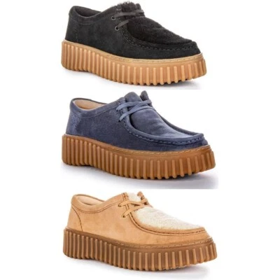 Zapatos Casual De Cuero Para Mujeres Clarks Torhill Bee En Azul UK 4 - 8 Foto 1 de 2