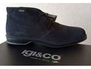 IGI & Co GORE-TEX *Größe UK11/11.5 EU46* BLAU italienische GTX wasserdichte Wildlederstiefel - Bild 1 von 15