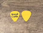 BRANDI CARLILE - Signature Tour Issued Guitar Pick Yellow & Black 100% Authentic