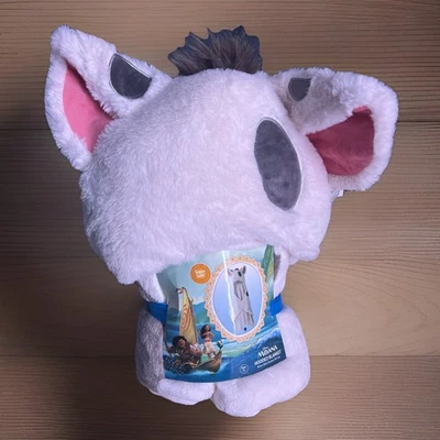 Manta con capucha súper suave para niños Disney Princesa Moana Pua el Cerdo 30" x 50"  Foto 1 de 4