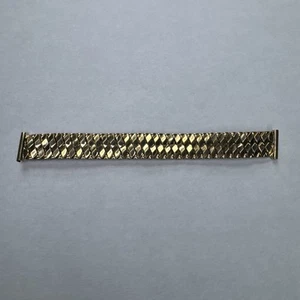 Vintage BULOVA Watch Bracelet 1/20 12k Gold Filled Stretch Band (16MM LUG) - Imagen 1 de 13