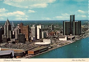 AK Michigan Detroit Panorama Luftbild 1978 - Bild 1 von 2