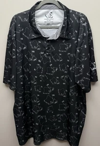 OGA Oahu Golf Apparel Hawaii Hombre Negro Logo Manga Corta Polo Talla 3XL - Imagen 1 de 6