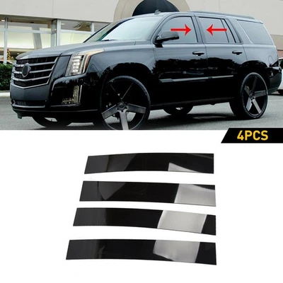 For 2007-2014 Cadillac Escalade/ESV/EXT SUV Black Pillar Posts Door Trim EXV - Image 1 of 4