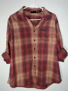 Harley Davidson Women’s Button Up Plaid Shirt Size XL  - Picture 1 of 5