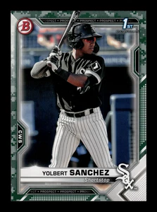 Bowman 1st Prospects 2021 Yolbert Sánchez #BP-40 camuflaje novato radiocontrol - Imagen 1 de 2