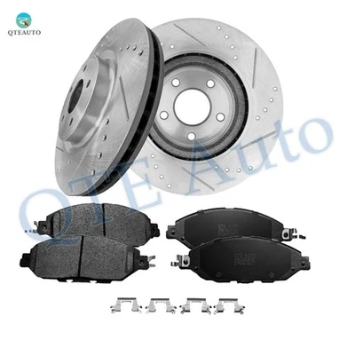 Juego 6 rotores de freno delanteros perforados 320 mm - pastillas de freno para Nissan Pathfinder 2015-2019 Foto 1 de 4