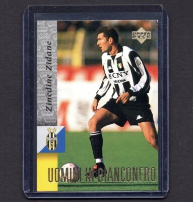 Cartão de futebol ZINEDINE ZIDANE 1998 deck superior JUVENTUS #67 perfeito estado PSA - Imagem 1 de 2