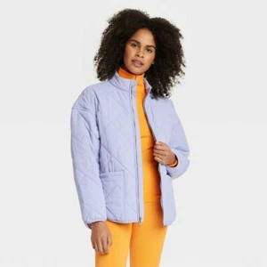 All In Motion Women's Zip-Up Winter Lightweight Puffer Jacket Relaxed Fit - Picture 1 of 15