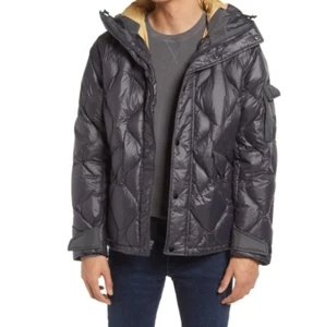 NWT RAG & BONE Men's Phantom Down Hooded Shield Jacket Size L. Gray $695. - Picture 1 of 9