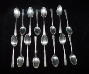 TOWLE Candlelight Set Of 12 Antique Sterling Silver Teaspoons, 1 Orig. Owner - Picture 1 of 5