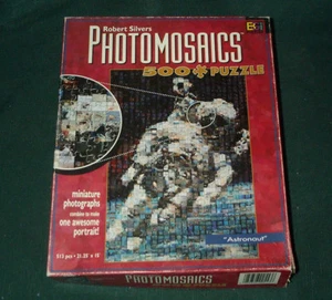 Photomosaics Astronaut Jigsaw Puzzle 500 Silvers Buffalo Games NASA Pix Complete - Picture 1 of 1