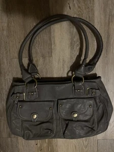 Gray Faux Leather Rosetti Purse - Picture 1 of 4