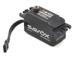 Servo de engranaje de acero sin escobillas Savox SB-2263MG edición negra de alta velocidad bajo perfil - Imagen 1 de 5