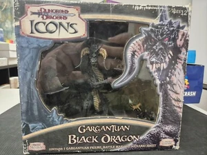 Dungeons & Dragons Icons Gargantuan Black Dragon Figurine D&D Donjons - Picture 1 of 10