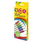 Confezione da 6 matite coloranti impugnatura morbida disegno colorazione bambini artbox impugnatura spugnosa