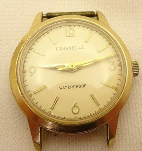 Vintage Caravelle Men's Wristwatch 7J Running Mechanical 2SO - Picture 1 of 7