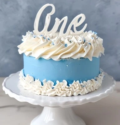 Mini Smash Cake Hecho a Mano Primer Cumpleaños Bebé Foto 1 de 4