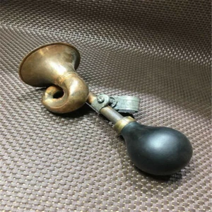 Brass Horn Foreign Car Car Curved Horn Antique Handicraft Ornaments - Picture 1 of 5