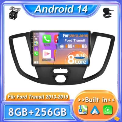 For Ford Transit Tourneo Custom 2013-19 CarPlay Android14 Autoradio GPS Car Play - Bild 1 von 4