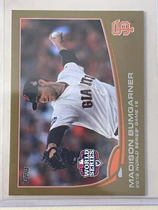 2013 Topps Mini Madison Bumgarner Gold 17/62 - Picture 1 of 2