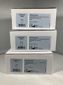 Sensura EasiClose 10 ct 1" Stoma Ostomy Pouch Wide Outlet Pre-cut - Picture 1 of 3