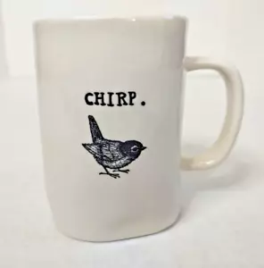 Rae Dunn Chirp M STUDIOS Bird Mug Ivory White Mug Cup Rare Early - Picture 1 of 9