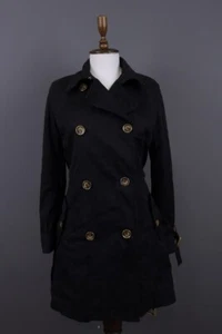 WEEKEND MAX MARA Black Double Breasted Belted Trench Coat Size I 44 / GB 12 / S - Picture 1 of 19