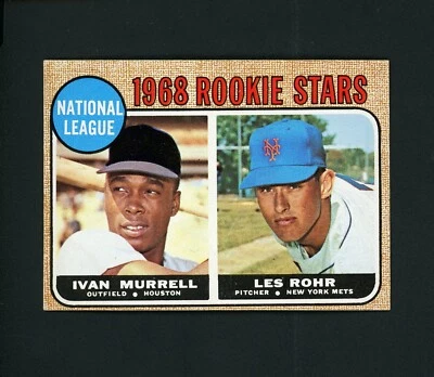 1968 Topps NL Rookie Stars - Ivan Murrell, Les Rohr #569 NM-MT+ - Image 1 of 2