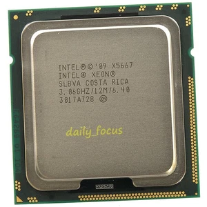 Intel Xeon x5667 3.06 GHz LGA1366 4 cores SLBVA 8 threads CPU Processor 12 MB - Afbeelding 1 van 4