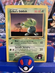 1st Edition Erika’s Oddish 78/132 - Gym Heroes - LP - Picture 1 of 3