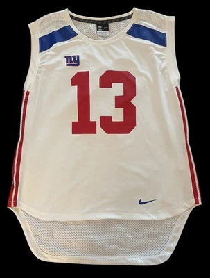 Camiseta para mujer Nike NY Giants Odell Beckham Jr #13 talla L sin mangas auténtica Foto 1 de 4