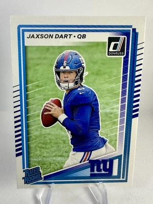 2025 Panini Donruss - Rated Rookie Jaxson Dart #400 (RC) - Image 1 of 2
