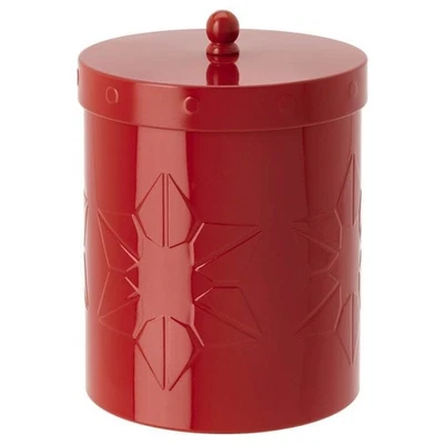 Bote de almacenamiento Ikea rojo con tapa diseño estrella roja 605.561.43 ¡NUEVO rojo vacaciones! Foto 1 de 4