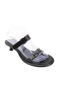 Proenza Schouler Womens Leather Round Strap Kitten Heels Black Size 7.5 - Picture 1 of 4