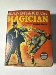 Mandrake the Magician Midnight Monster 1939 Big Better Little Book Vintage BLB - Bild 1 von 18