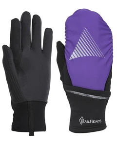 Womens Running Gloves Touchscreen Fingers & Convertible Waterproof Mitten She... - Picture 1 of 6